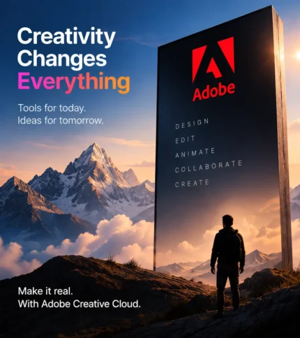 Adobe Creative Cloud apps for design and video