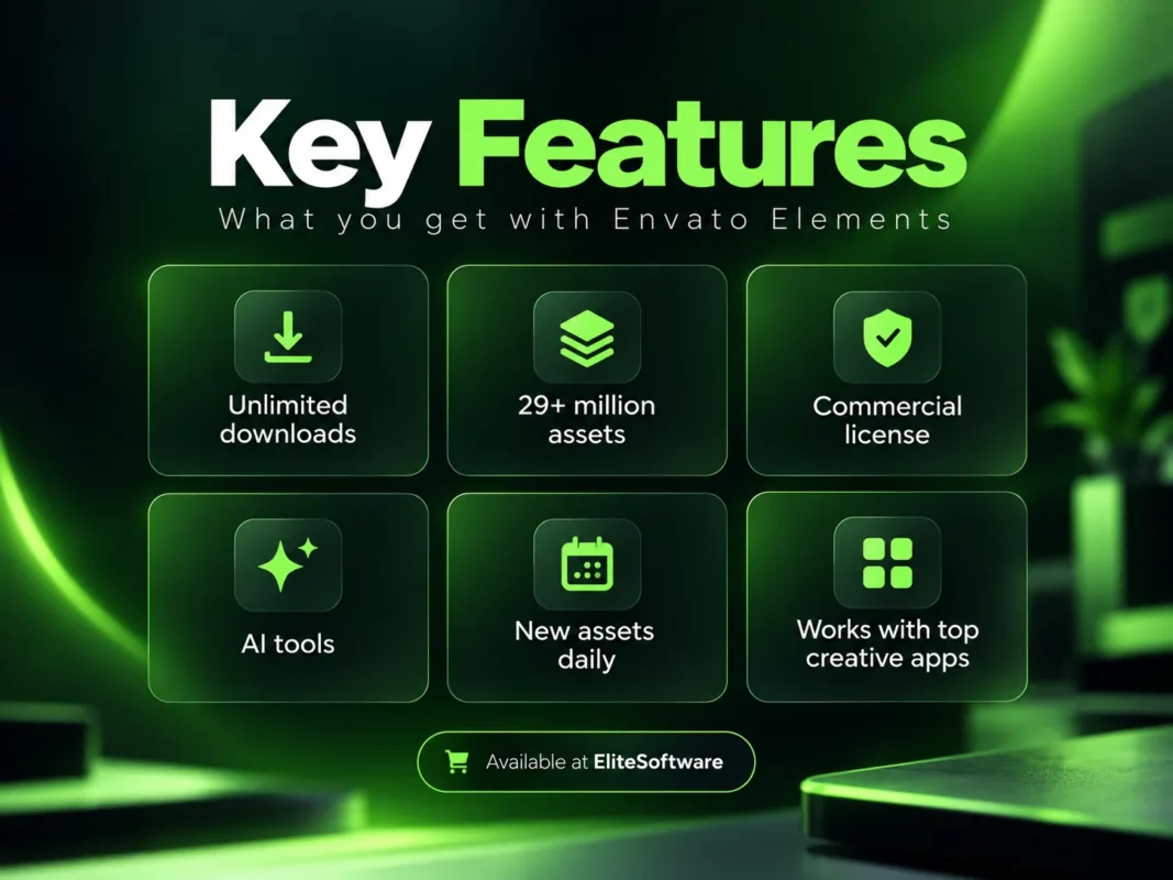 Envato Elements key features